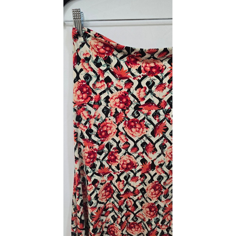 Lularoe women S floral slinky maxi skirt cottagecore vacation‎ festival beach - Picture 2 of 6